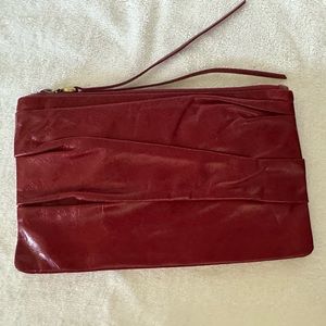 Hobo burgundy/red wristlet. EUC